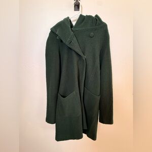 Anthropologie Moth Dark Green Coat